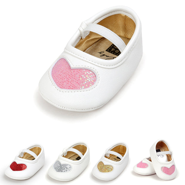 Hearts Baby Princess Shoes