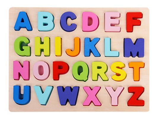 Educational Baby Shape Letters A-Z Teaching Blocks