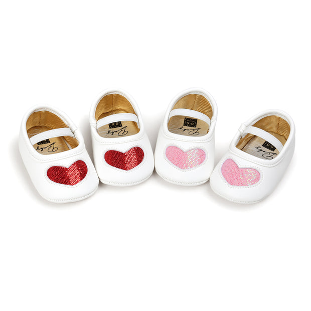 Hearts Baby Princess Shoes